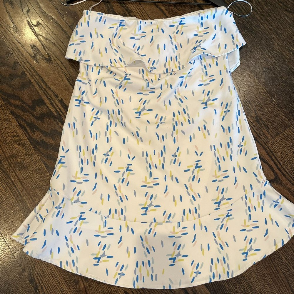 Aqua Flounce Dress